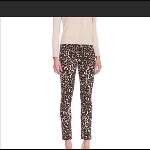 Kate Spade Broome Street Leopard Skinny Jeans